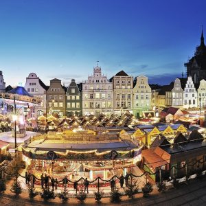 Christmas Market in Rostock, Germany